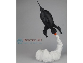 rocket lift up 3d printing liftoff 3d print model - Mito3D
