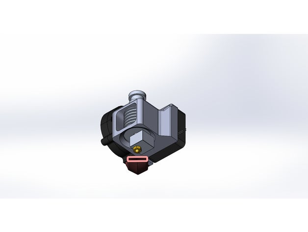 cooling system 3d printer parts 40mm fan 50mm blower duct mount hotend turbine turbofan 3D print model - Mito3D