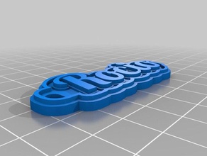 rocio Schlüsselanhänger angepasst 3d print model - Mito3D