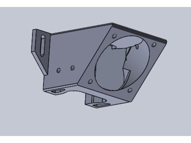 tronxy x5sa upgraded fan mount 3d printer parts astronomy cooler 3D print model - Mito3D