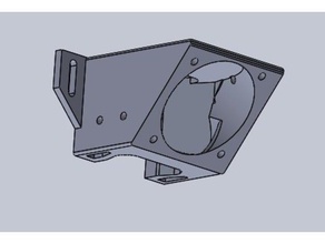 tronxy x5sa atualizado montagem de ventilador 3d a impressora partes astronomia cooler 3d print model - Mito3D