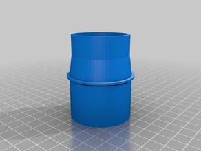 personalizzate il tubo di aspirazione adattatore 445 405mm parti 3d print model - Mito3D