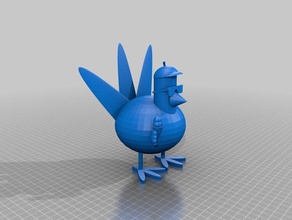 fantaisie de la turquie sculptures 2018 fou amusant drôle l'action grâces 3d print model - Mito3D