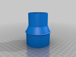 personalizzate il tubo di aspirazione adattatore 572mm 445 parti 3d print model - Mito3D