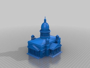 saint isaacs cathedralin petersburg Gebäude Strukturen 3d print model - Mito3D