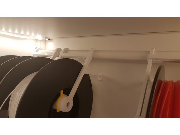 support de bobine système ikea au meilleur&aring stuva combo remplacé la plaque arrière d'origine 3d l'imprimante accessoires filament ikeastuva 3D print model - Mito3D