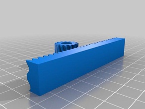 benim parametrische zahnstange mıt ritzel parametrik dişli kremayer özelleştirilmiş parçaları 3d print model - Mito3D