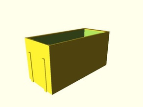 completamente parametrico a vite scatola organizzatore i contenitori piccole parti di stoccaggio cassetta impilabile 3d print model - Mito3D