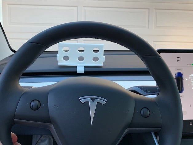 tesla model 3 heads up display hud adapter automotive iphone xs max holder 3D print model - Mito3D