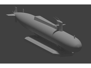 uss tullibee ssn-597 vehículos submarino la marina de estados unidos 3d print model - Mito3D