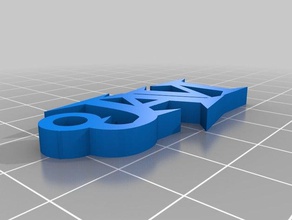 javi zinciri Anahtarlık özelleştirilmiş 3d print model - Mito3D