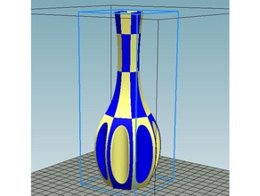 Karahindiba çift renkli remix vazo sanat 3d print model - Mito3D