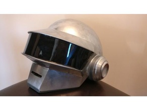daft punk casco props la armadura electrónica de las luces música 3d print model - Mito3D