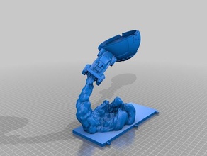 cohete de la liga decoración luz hasta bola 3d impresión 3d print model - Mito3D