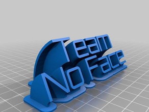 team no face office customized 3d print model - Mito3D