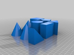 basic 3d figuras aprendizagem 3d print model - Mito3D