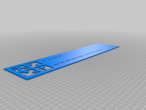 mon paramétrique personnalisé pochoir geocaching parametrique et personnalisable hobby 3d print model - Mito3D