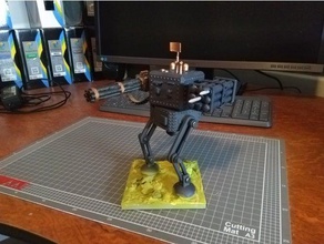 steampunk-mech Modell Roboter mecha Militär sci-fi scifi Spielzeug 3d print model - Mito3D