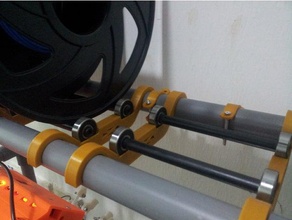 Rohr-spool-Rollenführung 3d Drucker - Zubehör 22mm Rohr Billig mmu mmu2 multi-material prusa mk3 pvc-Rohr spool-Halter 3d print model - Mito3D