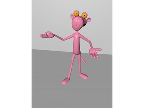 pink panther animals 3d print model - Mito3D