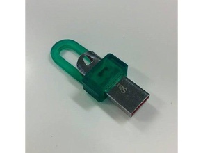 usb-flash-Laufwerk-key-chain-Adapter Schlüsselanhänger 3d print model - Mito3D