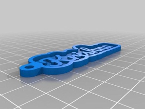 krishna Schlüsselanhänger angepasst 3d print model - Mito3D