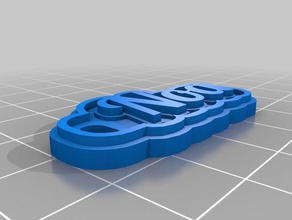 nioa llaveros personalizado 3d print model - Mito3D