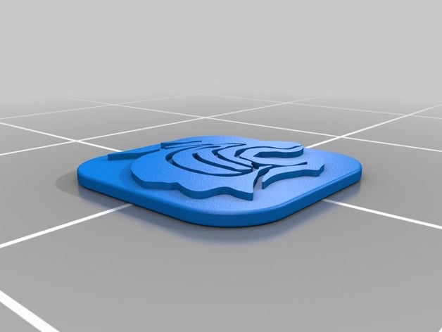 piedmont wildcat logo art 3D print model - Mito3D