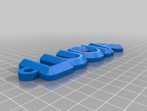 my customized name keychain lucia organization 3d print model - Mito3D