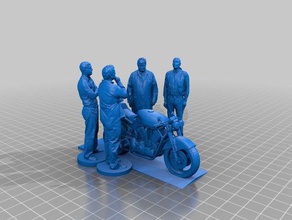 homme 045 048 sculptures 3d print model - Mito3D