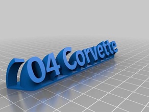 04 corvette smooth office customized 3d print model - Mito3D