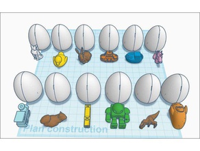 12 surprise egg r&eacuteparer games jeux oeuf 3d print model - Mito3D