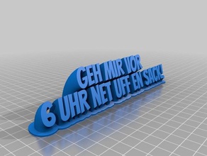 meu personalizados varrendo 2-linha de placa nome office 3d print model - Mito3D