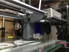 tronxy x5 e3d v6 carriage printer parts hotend 3d print model - Mito3D