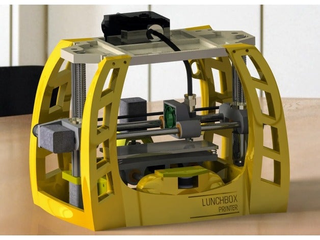 la boîte à lunch de l'imprimante 3d les imprimantes L'imprimante banane compact e3d-titan fdm l'impression ultimaker ultimaker2 2 3D print model - Mito3D