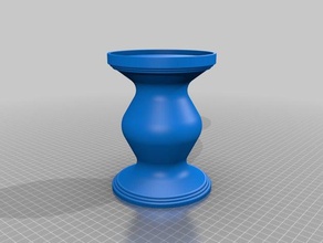 large candle holder decor candleholder stand 3d print model - Mito3D