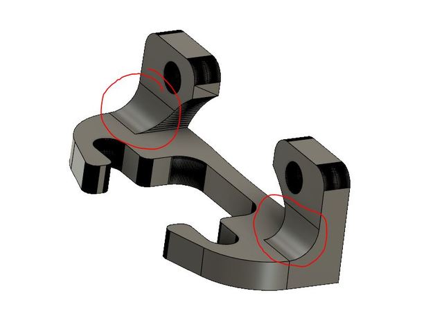 giro bltouch monter les filets 3d de l'imprimante pièces radiale conduits ventilation tevo tarentule 3D print model - Mito3D