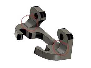 giro bltouch mount filets 3d Drucker Teile radial fan duct tevo tarantula 3d print model - Mito3D