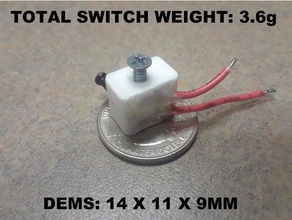 screw power switch robot robotics battlebot combat mechanical ninjineer microswitch 3d print model - Mito3D