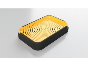 spiral soap dish bathroom 3d print model - Mito3D