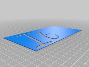 meine angepasste Schablonen Zeichen logos 3d print model - Mito3D