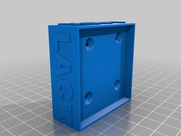 ikea falta de 1 cm extensión la pierna se superpone hobby cerramiento 3D print model - Mito3D