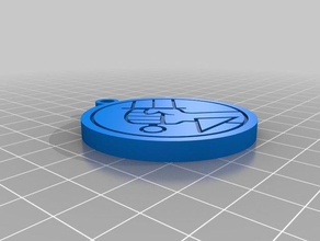 bprd keychain 3d printing hellboy 3d print model - Mito3D