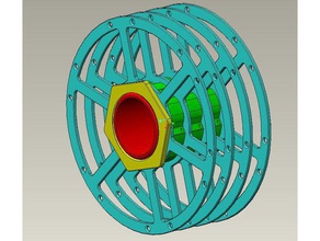 multi-matériau bobine de filament 3d l'imprimante accessoires couleur multi-couleur multi-matériaux organisateur rouleau 3d print model - Mito3D