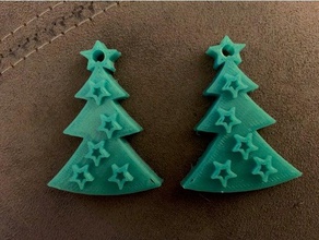 christmas earrings 3d print model - Mito3D