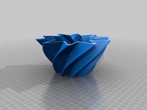 twisted fioriera arredamento 3d print model - Mito3D