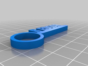 edgar keychains customized 3d print model - Mito3D