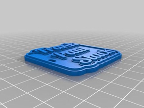 frank multiline tag keychain signs logos customized 3d print model - Mito3D