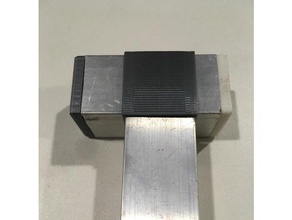 1x1aluminum tampa da extremidade tee conector diy 3d print model - Mito3D