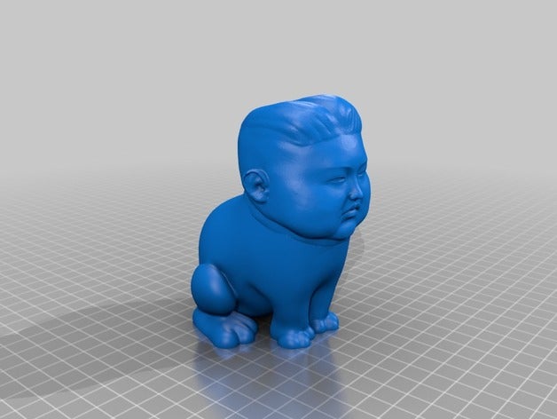 kim jong gato esculturas 3D print model - Mito3D